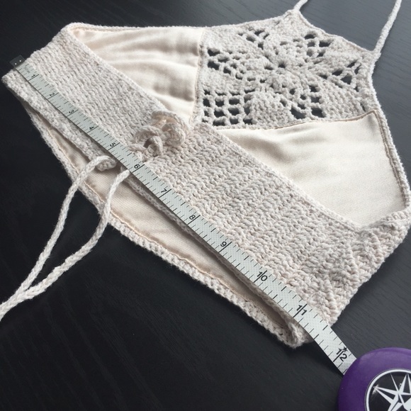 •HP!• High Neck Halter Crop Top Festival Bralette - Picture 8 of 8